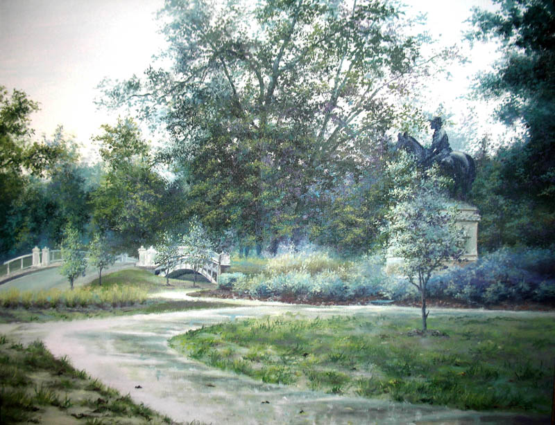 rainy day in forest park